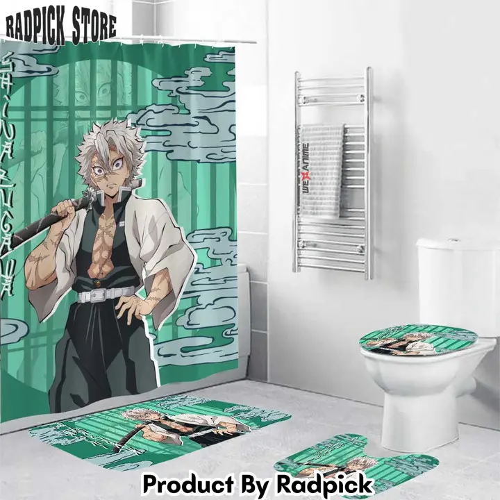 Sanemi shinazugawa combo bathroom set anime decor idea   rp0206231